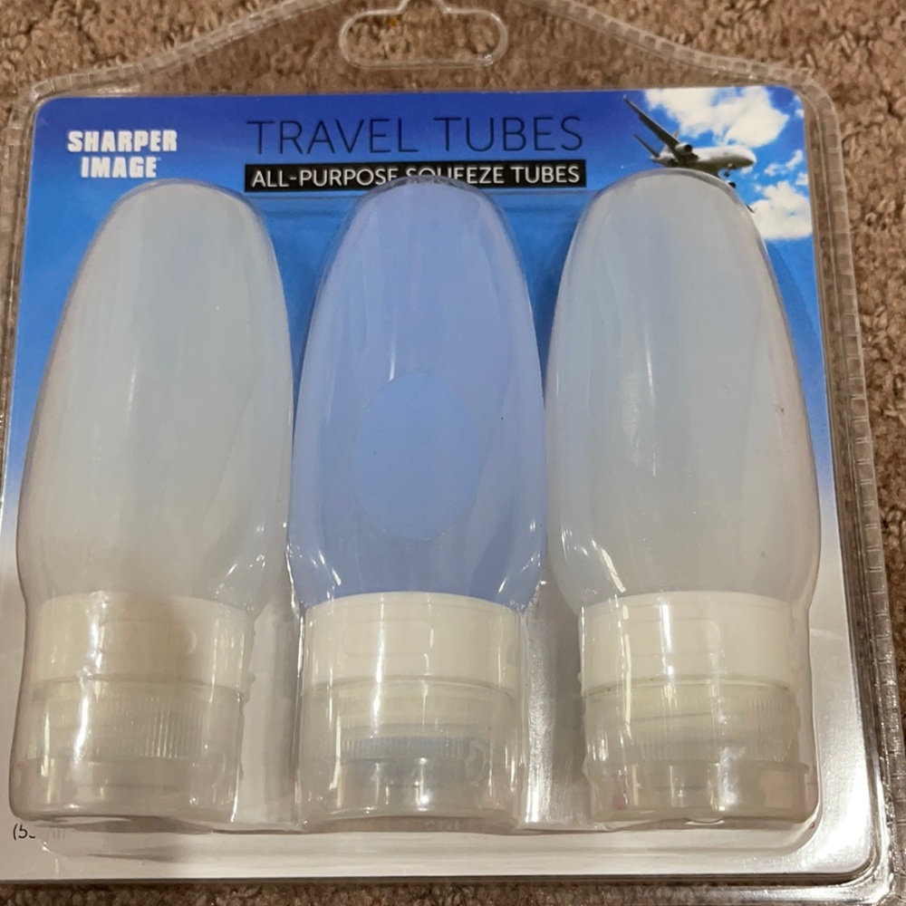 🌸 SHARPER IMAGE ALL PURPOSE SQUEEZE TRAVEL TUBES NWT